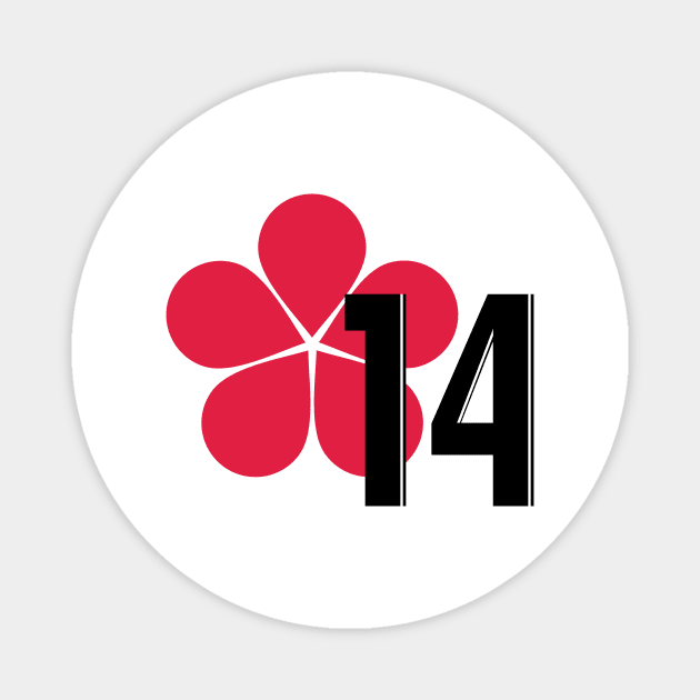 Flower 14 | Kawakami's bikini tee Magnet by PinPom